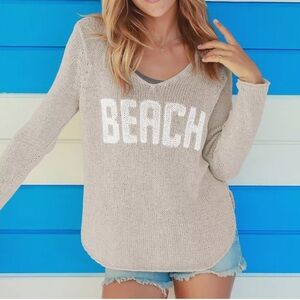 Wooden Ships lightweight woman’s Beach sweater - 
Medium oversized